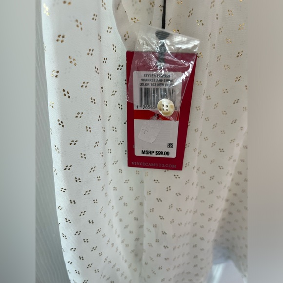 Vince Camuto Women’s Pleated Blouse, Size XS NWT - Picture 7 of 9